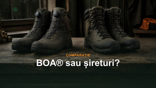 Bocanci cu sistem BOA sau cu șireturi pentru lucru forestier