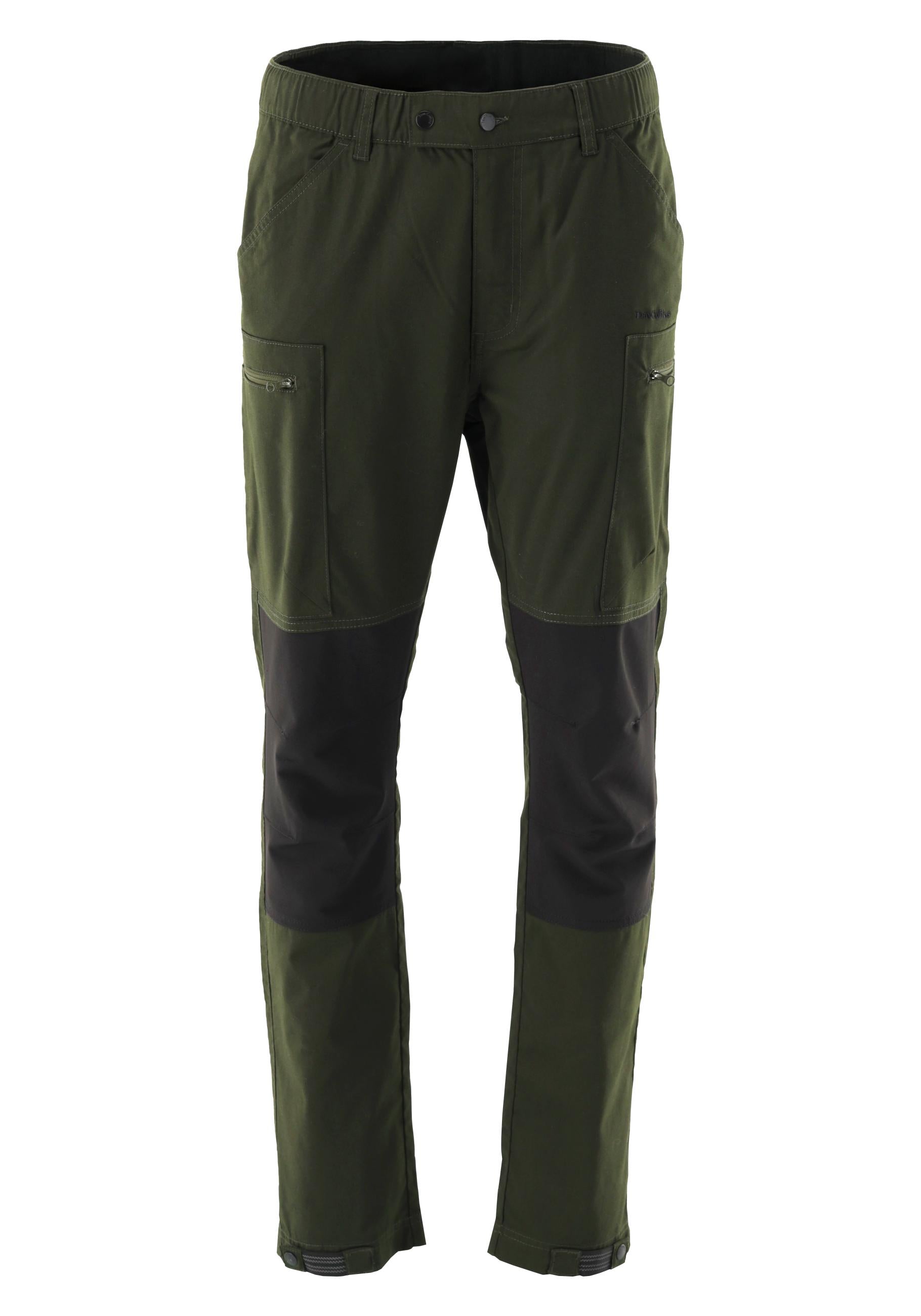 Pantaloni Bărbați Outdoor cu 4 Buzunare — Oliv
