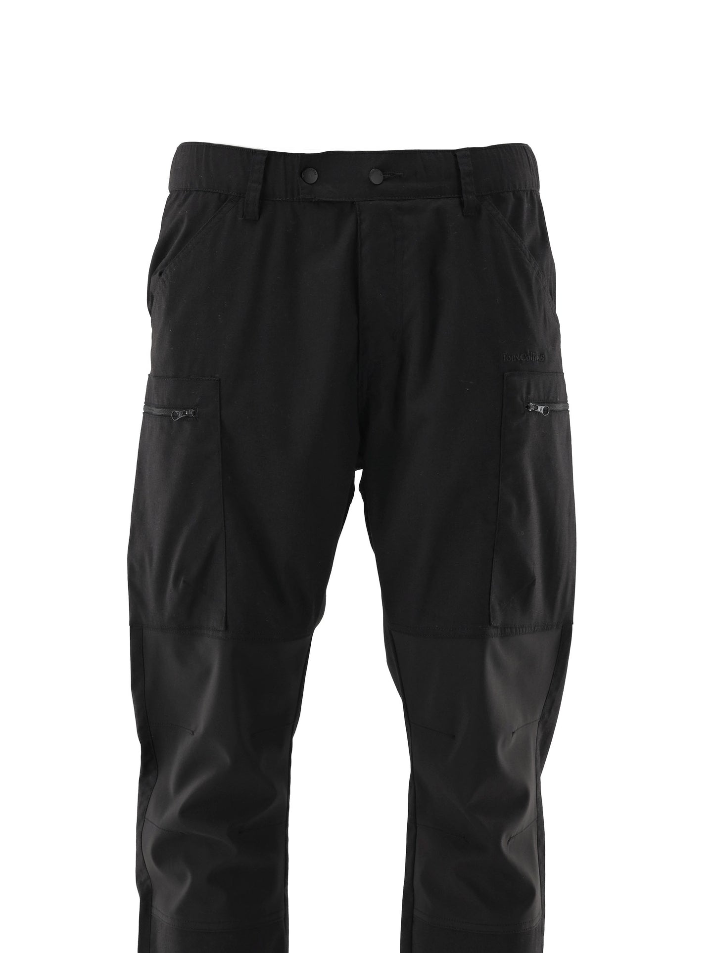 Pantaloni Bărbați Outdoor cu 4 Buzunare — Negru